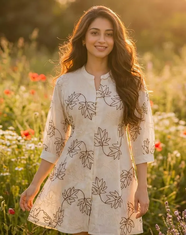 Womens_Floral_Textured_Mini_Dress