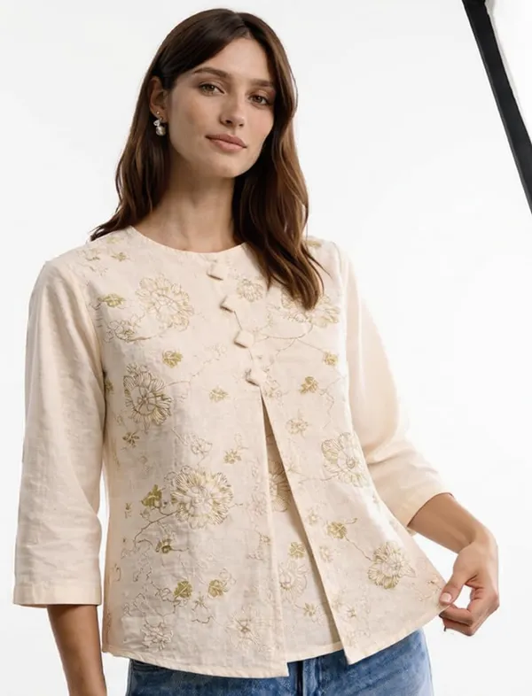 Womens_Floral_Printed_Layered_Top