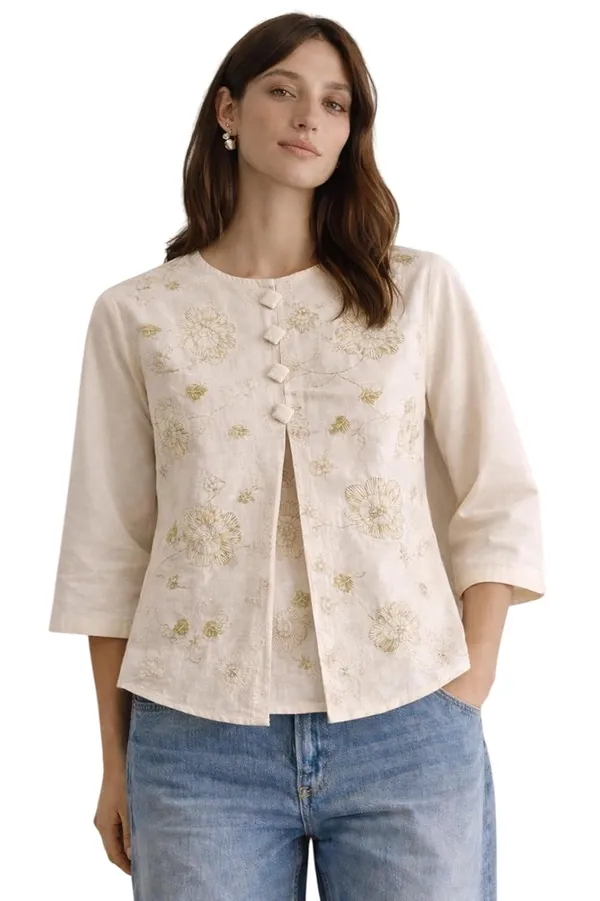 Womens_Floral_Printed_Layered_Top