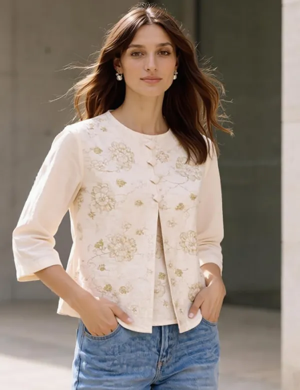 Womens_Floral_Printed_Layered_Top
