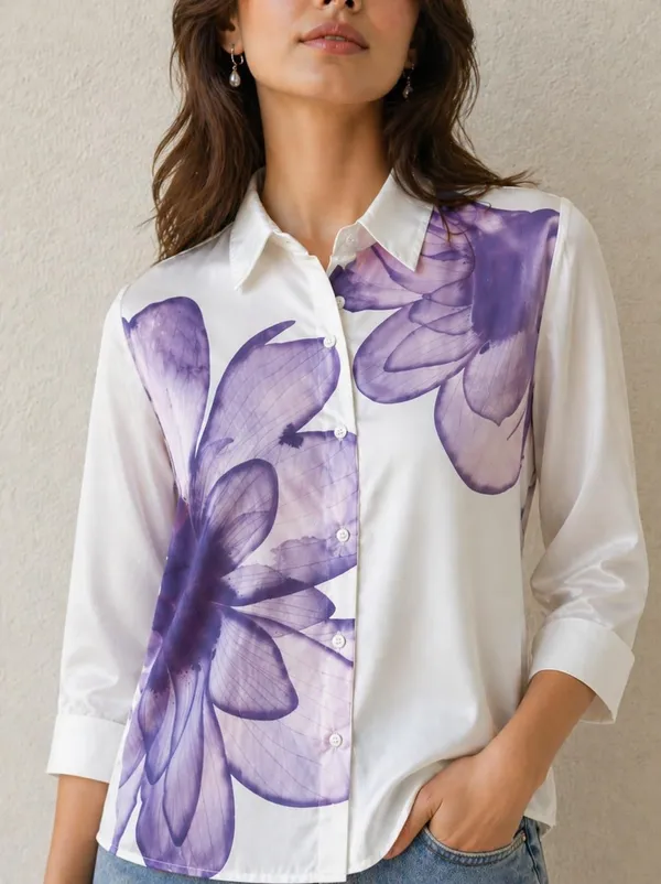Womens_Floral_Printed_Button_Down_Shirt