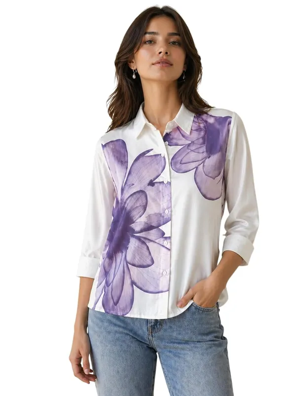 Womens_Floral_Printed_Button_Down_Shirt