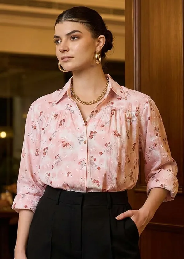 Womens_Floral_Printed_Button_Down_Shirt