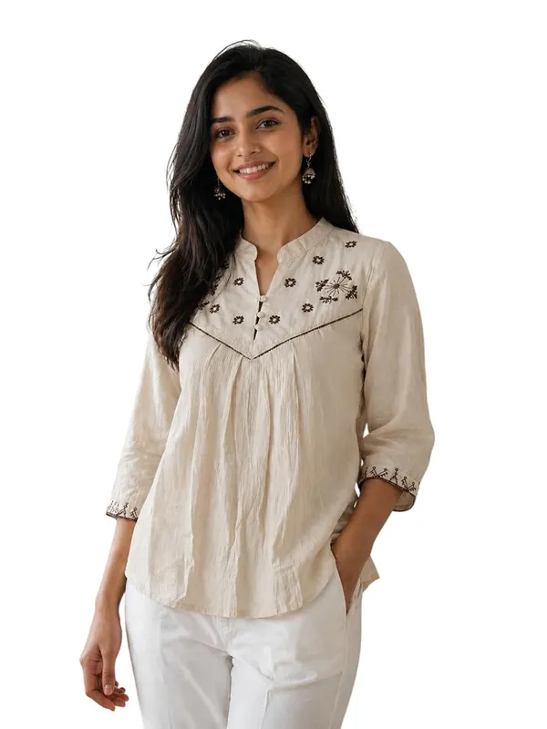 Women_Cotton_Blend_Kurti_Top