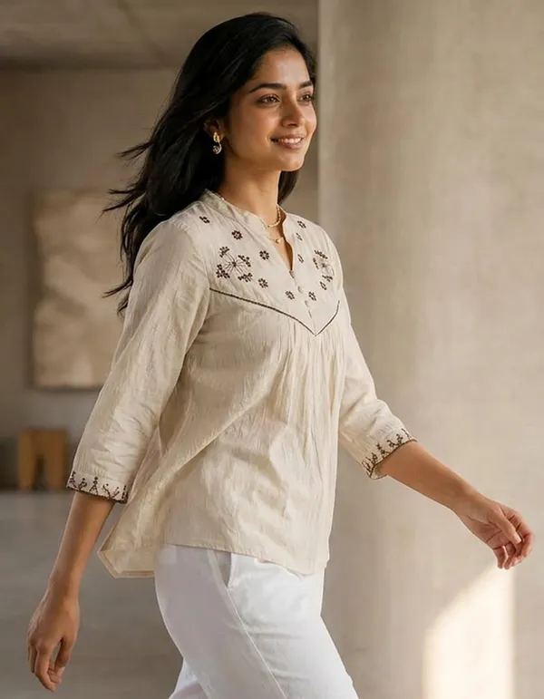 Women_Cotton_Blend_Kurti_Top