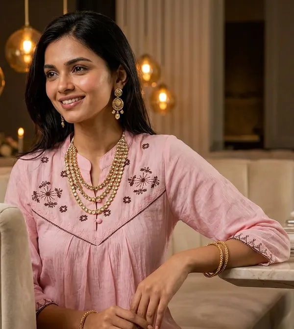 Womens_Embroidered_Cotton_Blend_Kurti_Top