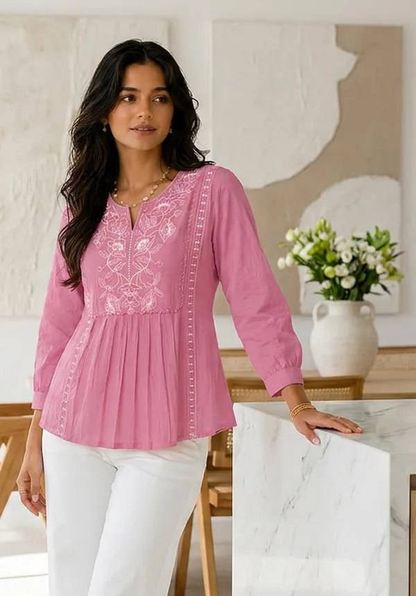 Women_Cotton_Blend_Kurti_Top