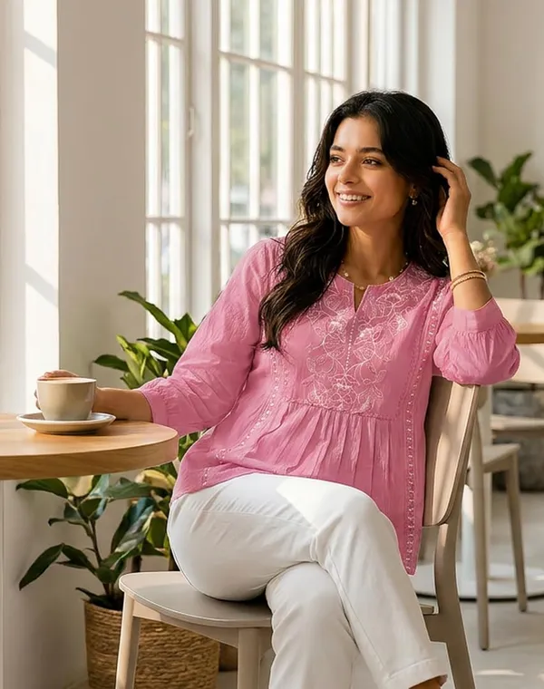 Women_Cotton_Blend_Kurti_Top