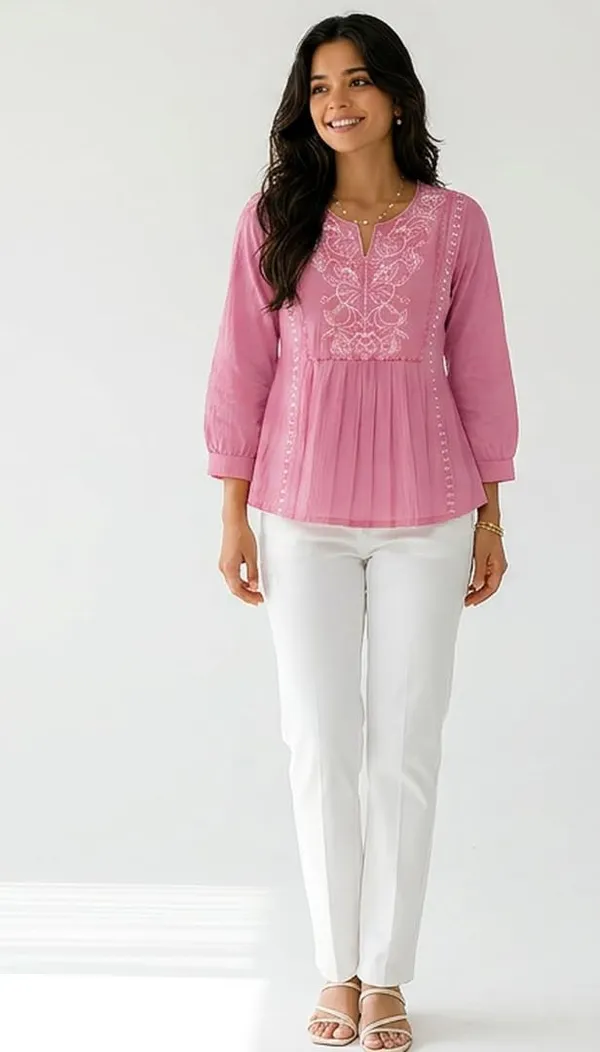 Women_Cotton_Blend_Kurti_Top