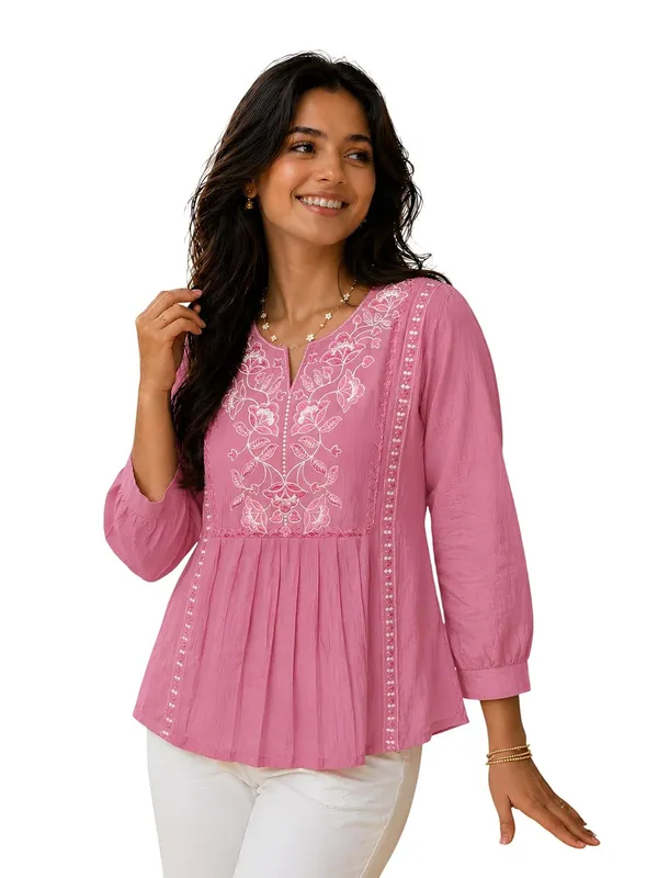 Women_Cotton_Blend_Kurti_Top