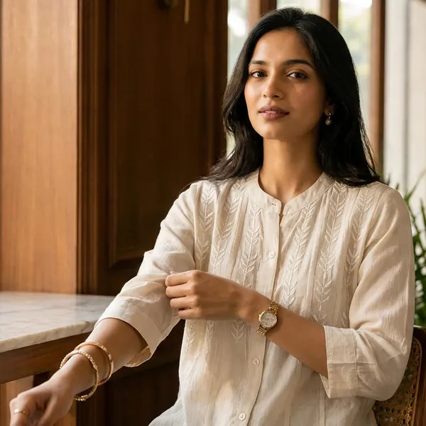 Women_Rayon_Mandarin_Collar_Shirt