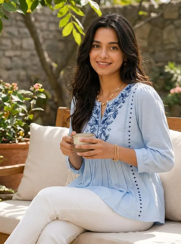 Women_Cotton_Blend_Kurti_Top