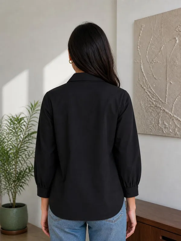 Womens_Embroidered_Cotton_Blend_Button_Down_Shirt