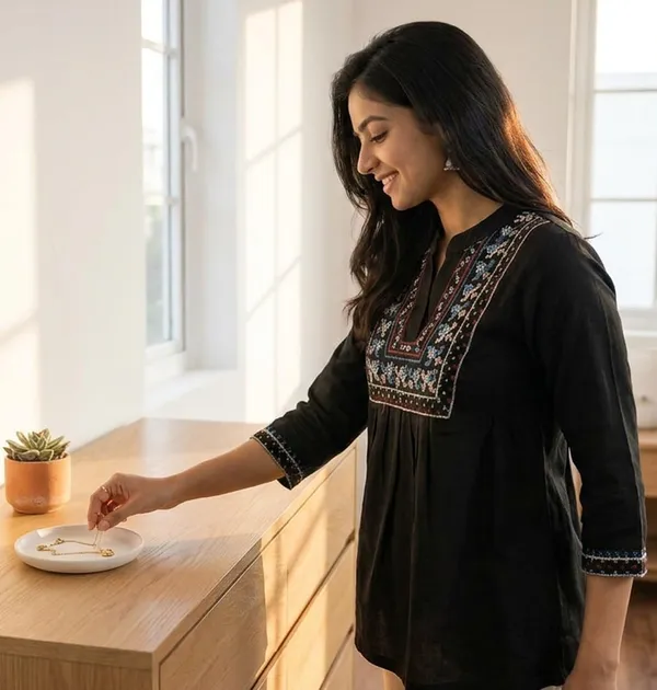 Women_Cotton_Blend_Kurti_Top