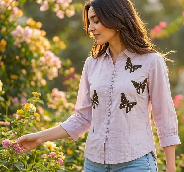 Womens_Embroidered_Cotton_Blend_Collared_Top