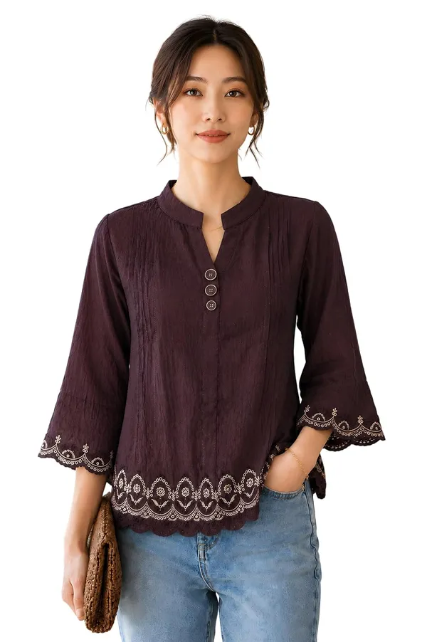 Women_Cotton_Blend_Tunic_Top