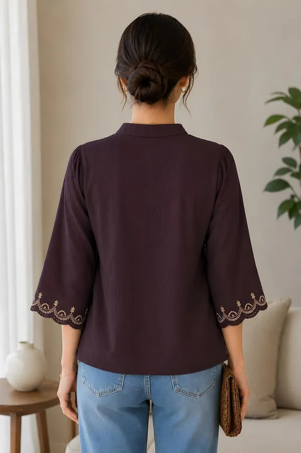 Women_Cotton_Blend_Tunic_Top