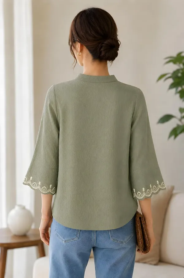 Women_Cotton_Blend_Tunic_Top