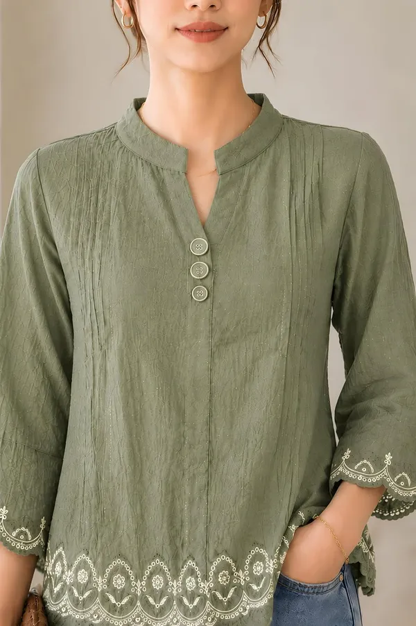 Women_Cotton_Blend_Tunic_Top