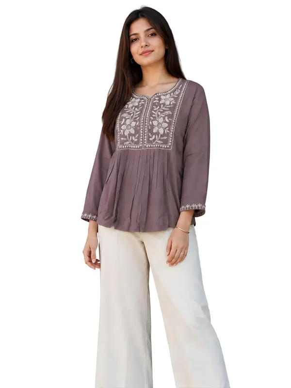 Women_Cotton_Blend_Kurti_Top