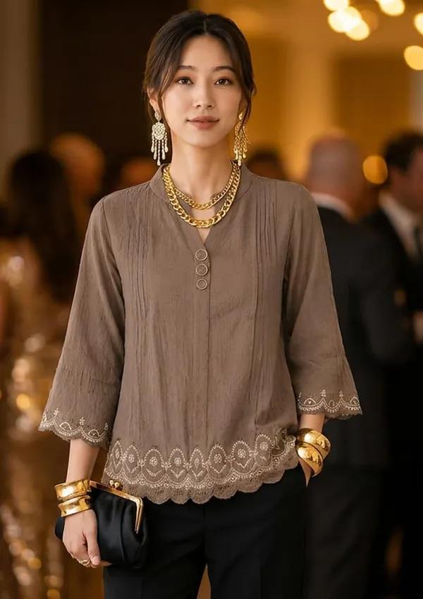 Women_Cotton_Blend_Tunic_Top