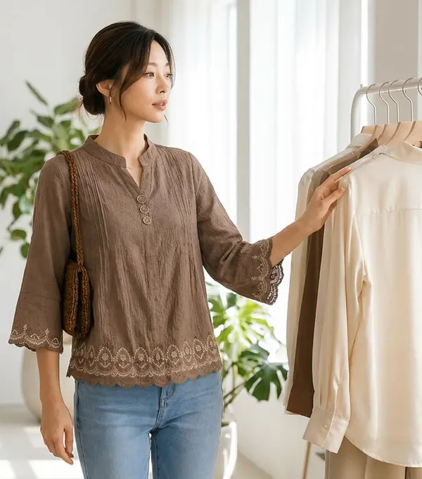 Women_Cotton_Blend_Tunic_Top
