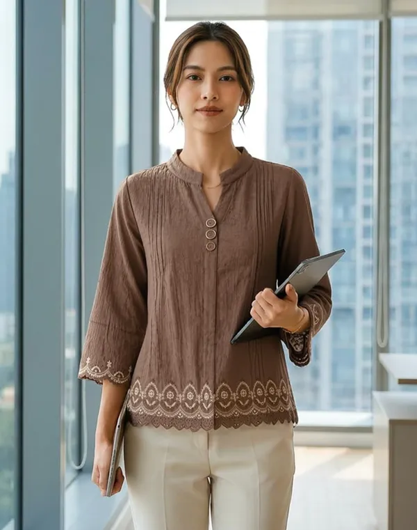 Women_Cotton_Blend_Tunic_Top