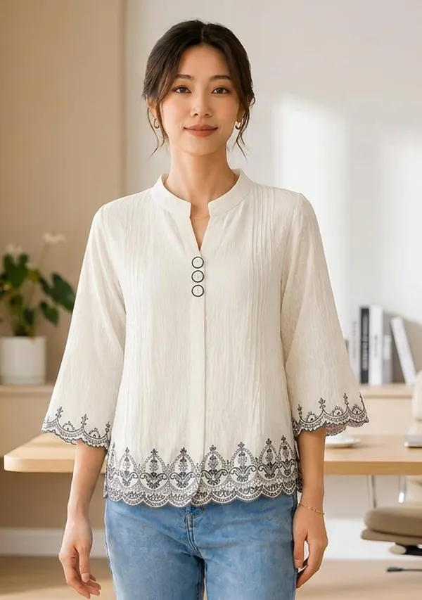 Womens_Cotton_Blend_Tunic_Top