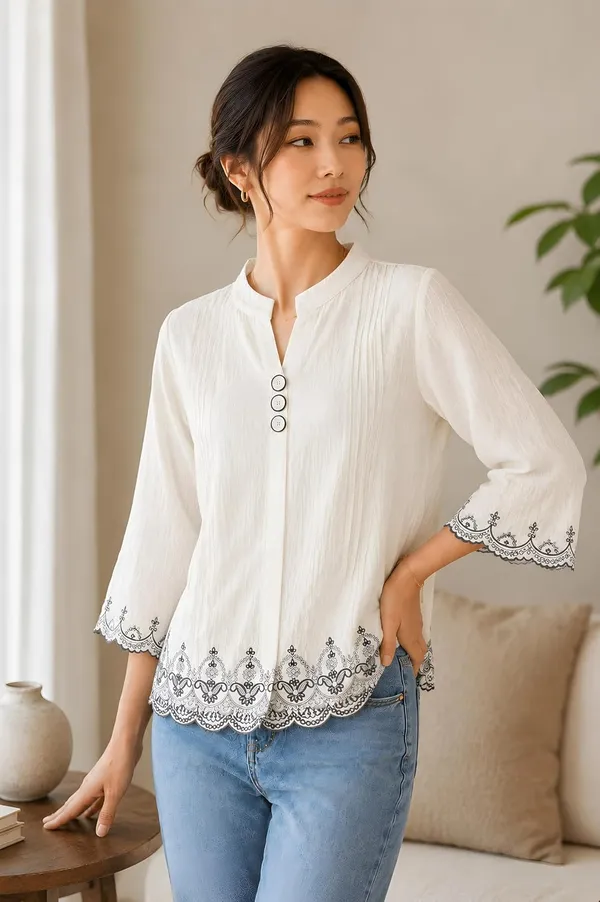 Womens_Cotton_Blend_Tunic_Top