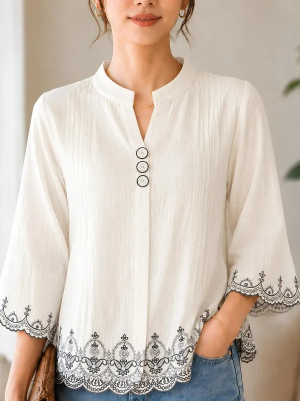 Womens_Cotton_Blend_Tunic_Top