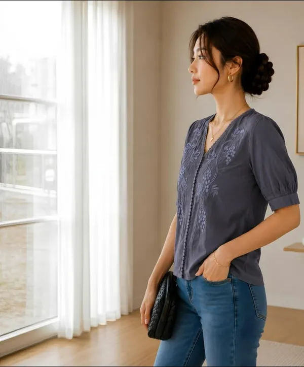 Womens_Embroidered_Cotton_Blend_Tunic_Top