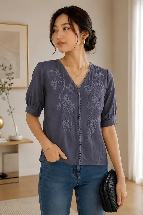 Womens_Embroidered_Cotton_Blend_Tunic_Top
