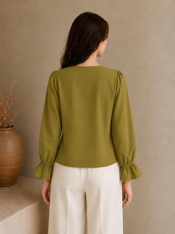 Women_V_Neck_Button_Down_Shirt