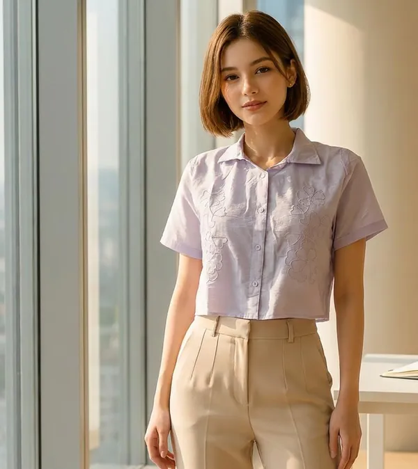 Floral_Embroidered_Button_Down_Crop_Shirt