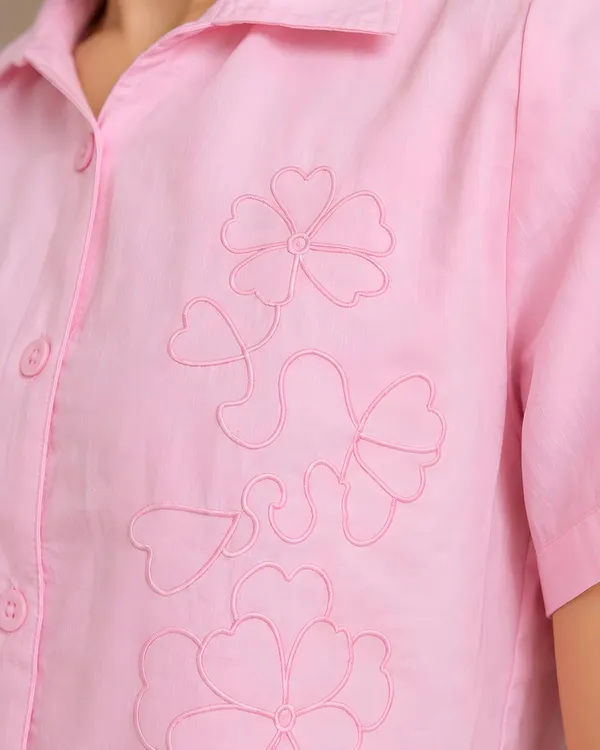 Womens_Floral_Embroidered_Crop_Shirt