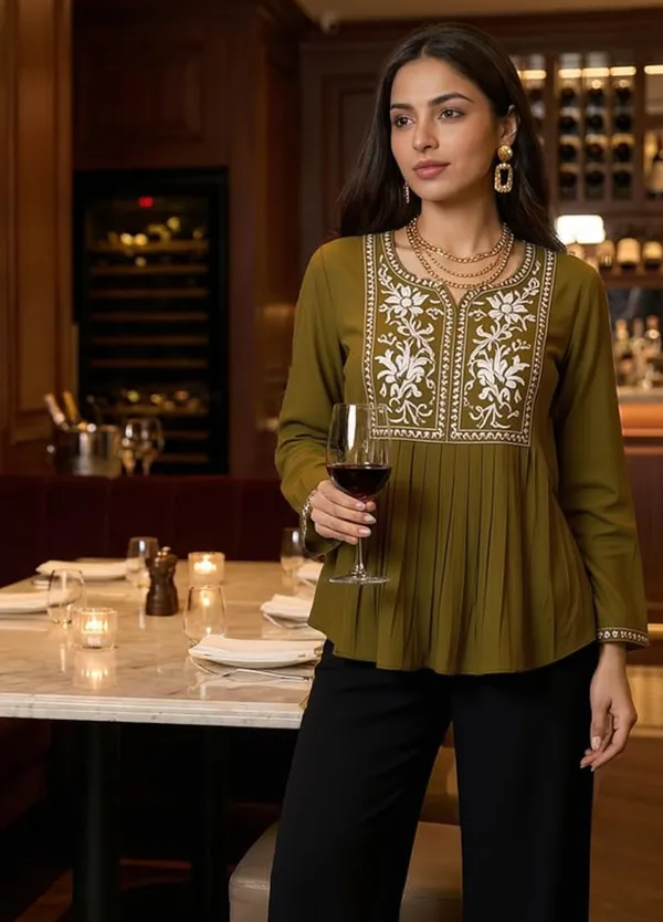 Women_Cotton_Blend_Kurti_Top
