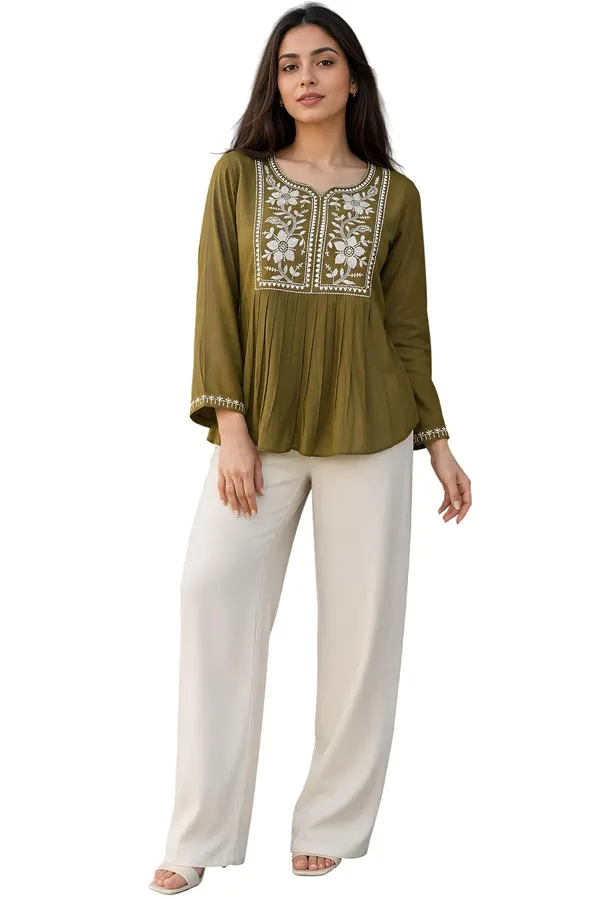 Women_Cotton_Blend_Kurti_Top