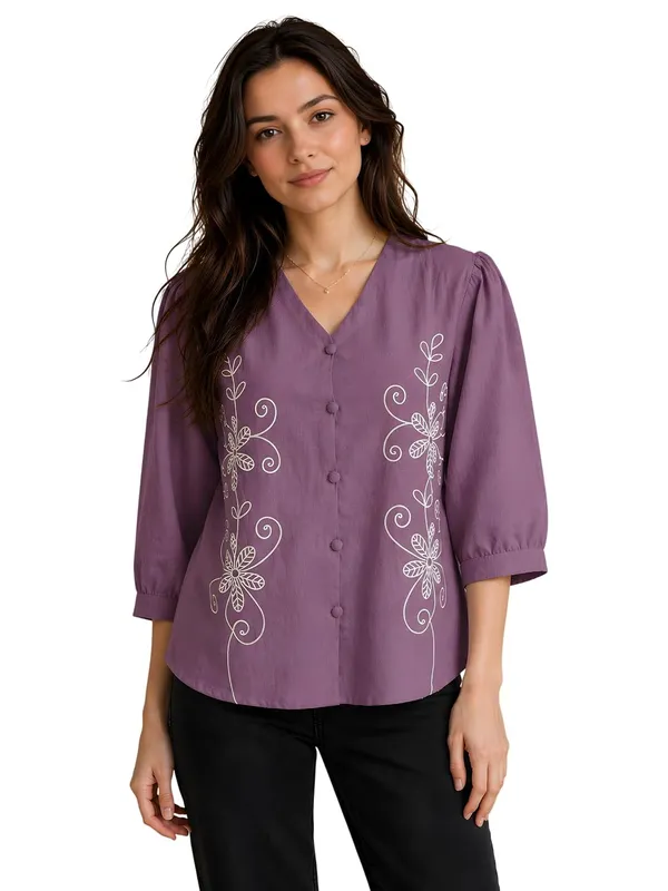 Women_Cotton_Blend_Tunic_Top