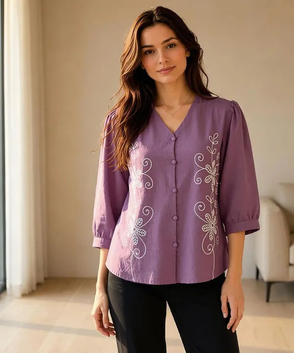 Women_Cotton_Blend_Tunic_Top