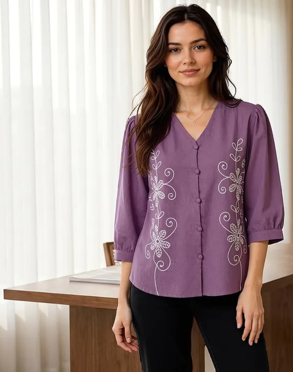 Women_Cotton_Blend_Tunic_Top
