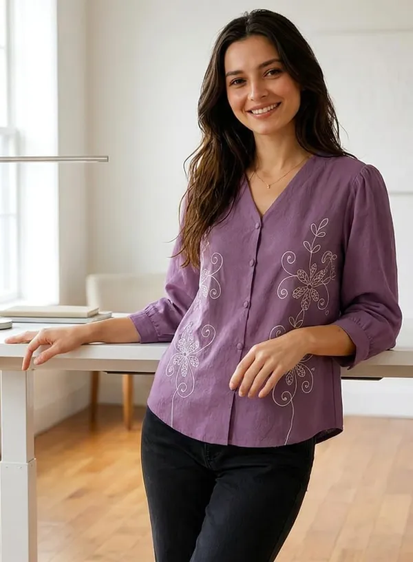 Women_Cotton_Blend_Tunic_Top