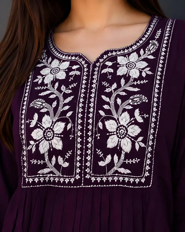 Women_Cotton_Blend_Kurti_Top