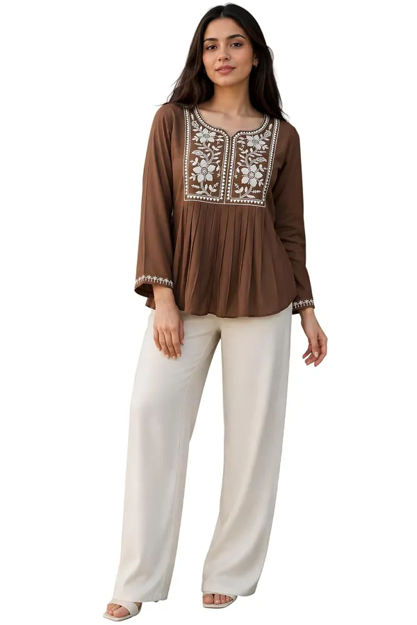 Women_Cotton_Blend_Kurti_Top