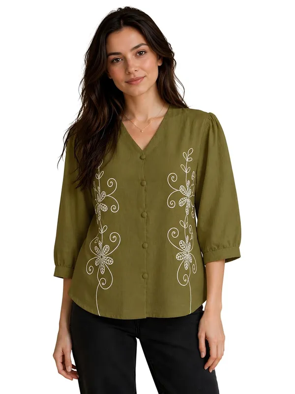 Womens_Cotton_Blend_Tunic_Top