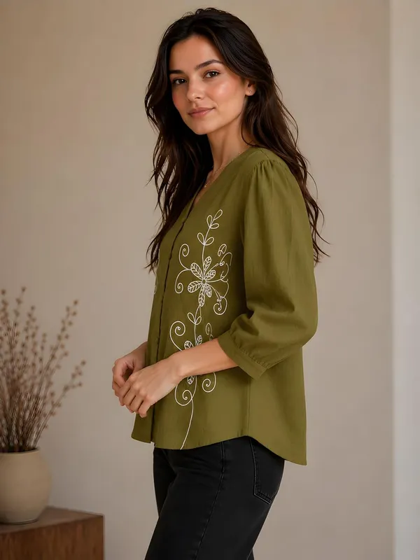 Womens_Cotton_Blend_Tunic_Top