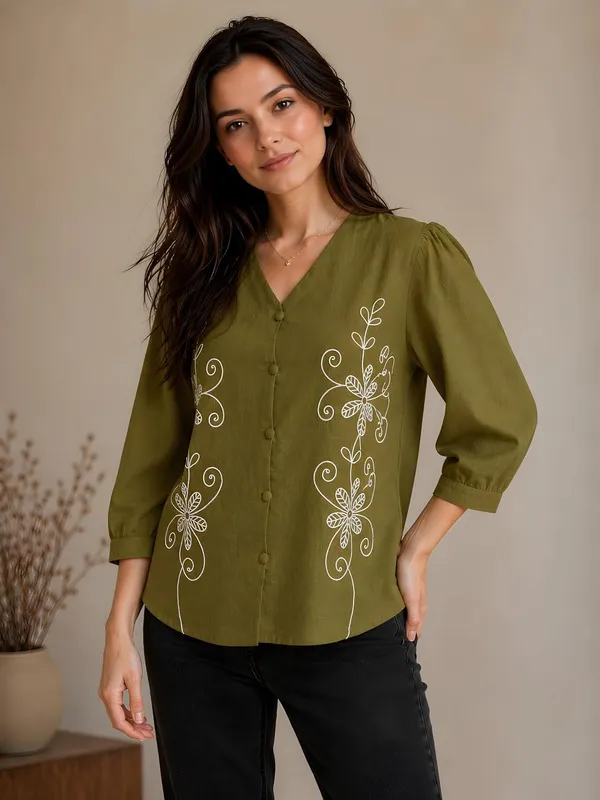 Womens_Cotton_Blend_Tunic_Top