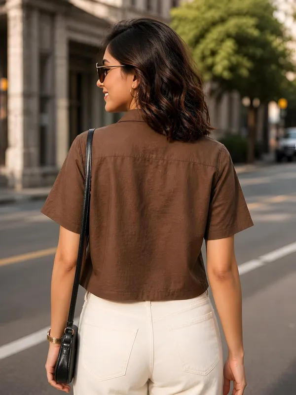 Womens_Embroidered_Cotton_Blend_Crop_Shirt