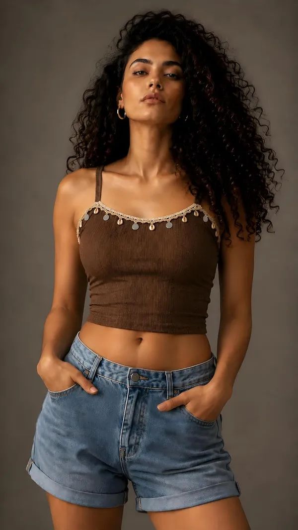 Crop_Top_With_Shrug_Shirt_For_Women