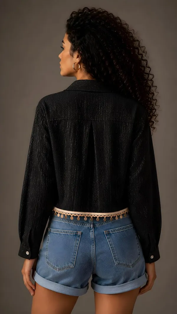 Crop_Top_With_Shrug_Shirt_For_Women