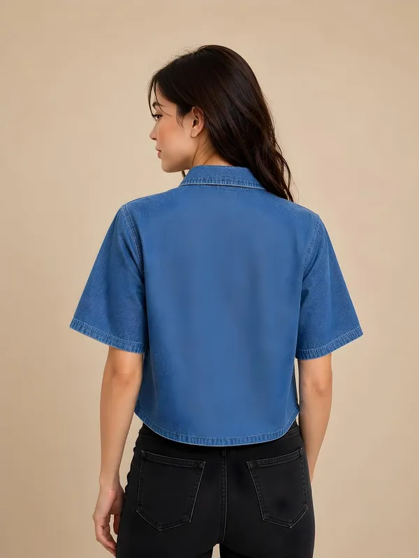 Womens_Embroidered_Cotton_Blend_Crop_Shirt